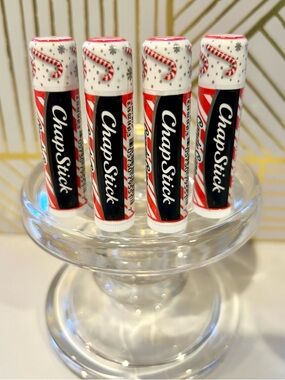 ✨ ChapStick Candy Cane Limited Edition Set of 4 | Factory Sealed | Full Size ✨